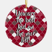 Beste kind keramisch ornament (Voorkant)