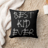 Beste kind ooit bevestiging zwart wit kinderkamer kussen (Deken)