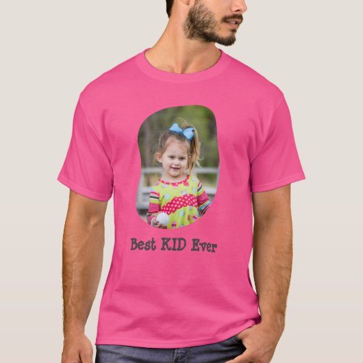 Beste KIND ooit uploadt je familiefoto T-shirt (Voorkant)