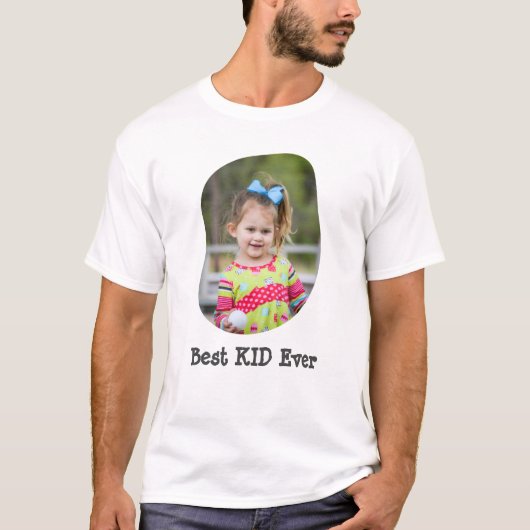 Beste KIND ooit uploadt je familiefoto T-shirt (Voorkant)