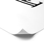 Beste Kind ooit zwart-wit kinder print poster (Hoek)