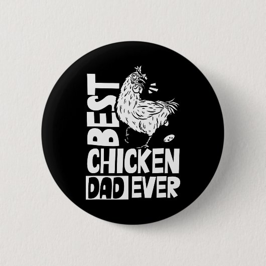 Beste Kippenvader Ooit Papa Vader Sayings Ronde Button 5,7 Cm (Voorkant)