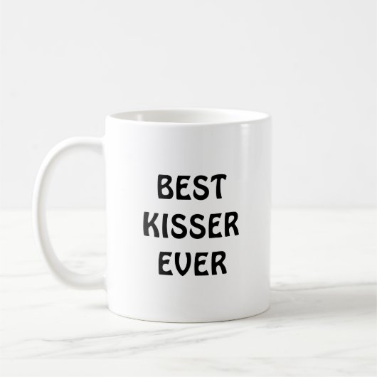 Beste KISSER ooit koffie-mok Koffiemok (Links)