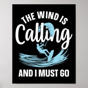 Beste Kitesurfen Kunst Voor Mannen Vrouwen Kiteboa Poster