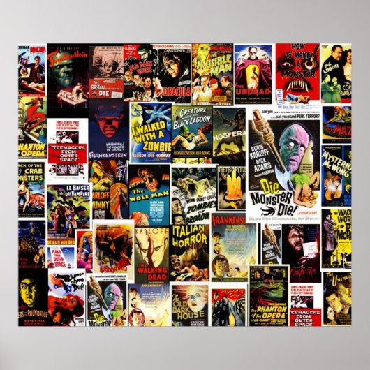 Beste klassieke monsterfilms poster (Voorkant)