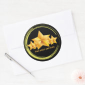 Beste Klassieke Vijfsterrendienst Circulaire Ronde Sticker (Envelop)