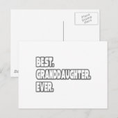 Beste kleindochter ooit briefkaart (Voorkant / Achterkant)