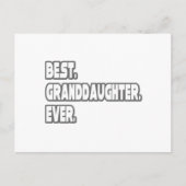 Beste kleindochter ooit briefkaart (Voorkant)