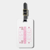 Beste kleindochter ooit - Cherry Blossoms Bagagelabel (Voorkant verticaal)