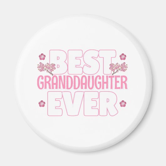 Beste kleindochter ooit - Cherry Blossoms Magneet (Voorkant)