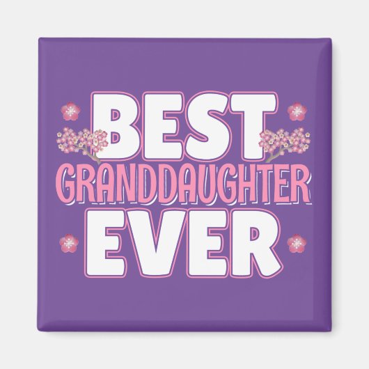 Beste kleindochter ooit - Cherry Blossoms Magneet (Voorkant)