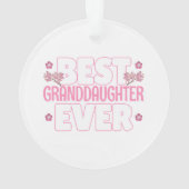 Beste kleindochter ooit - Cherry Blossoms Ornament (achterkant)