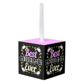 Beste kleindochter ooit - Floral Decoratie (Achter hoekig)