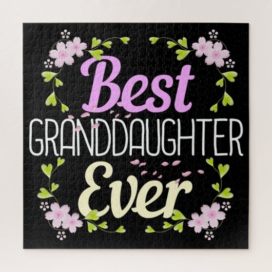 Beste kleindochter ooit - Floral Legpuzzel (Verticaal)