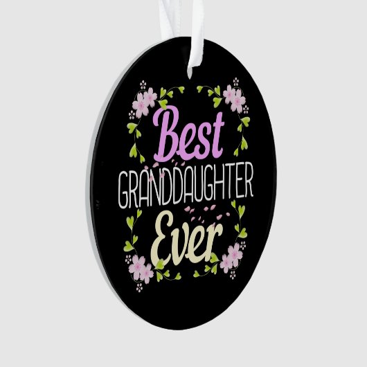 Beste kleindochter ooit - Floral Ornament (voorkant)