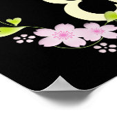 Beste kleindochter ooit - Floral Poster (Hoek)