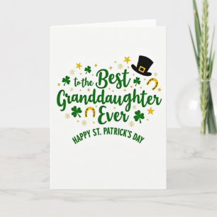 Beste kleindochter St. Patrick kaart