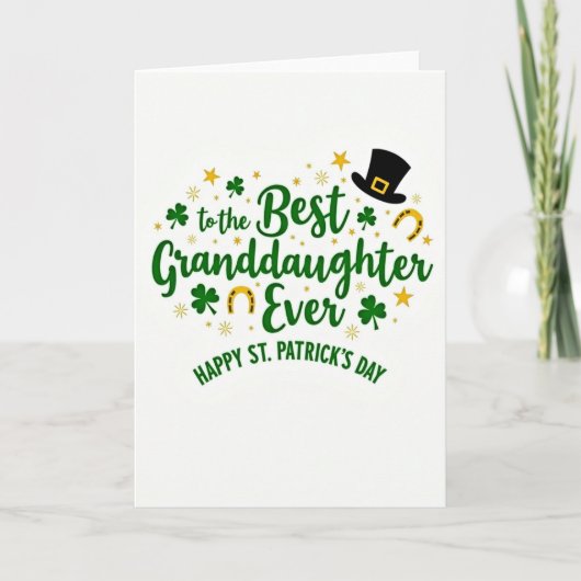 Beste kleindochter St. Patrick kaart (Voorkant)