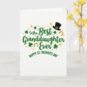 Beste kleindochter St. Patrick kaart (Gele Bloem)
