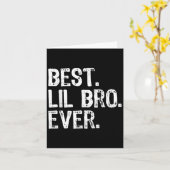 Beste kleine broer ooit Familie Grappige kleine br Kaart (Gele Bloem)