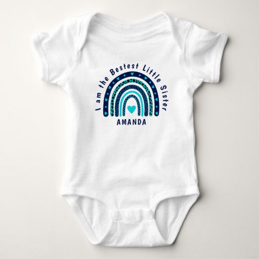 Beste kleine zus baby jersey romper (Voorkant)