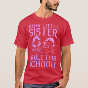 Beste kleine zusje Eerste schooldag T-shirt