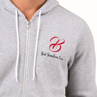 Beste kleinzoon ooit (Initiële letter) Monogram Hoodie