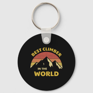 Beste klimmer ter wereld bergbeklimmer berg klim sleutelhanger