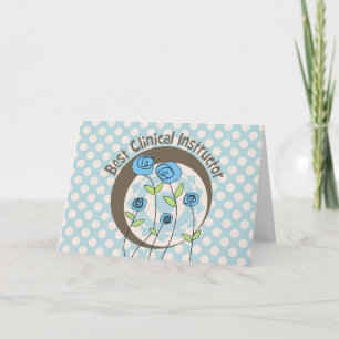 Beste klinische instructeur Hartelijk dank Bedankkaart