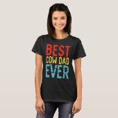 Beste Koe Papa Ooit  3 T-shirt (Voorkant volledig)