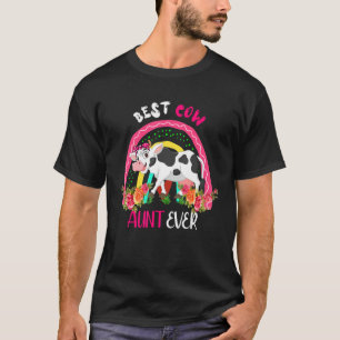 Beste Koe Tante Ooit Schattige Koevlinderdas Boer T-shirt