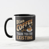 Beste koffie dank je dat je bestaat Grappige koffi Mok (Links)