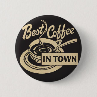 Beste koffie in de stad ronde button 5,7 cm