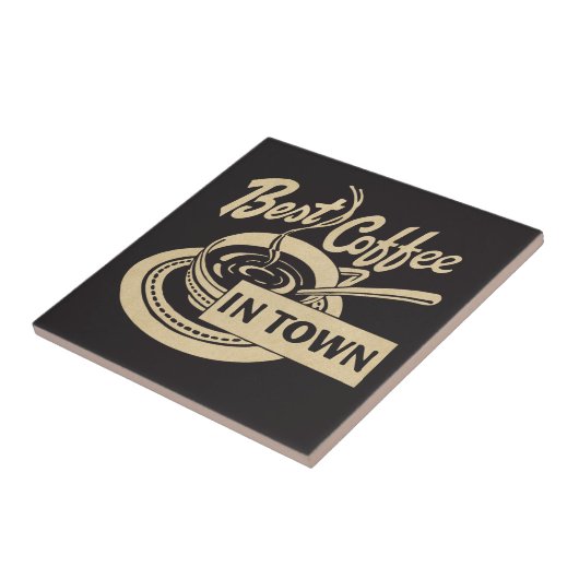 Beste koffie in de stad tegeltje (Zijkant)