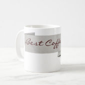 Beste koffie ooit koffiemok (Voorkant links)