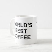 Beste koffie ter wereld koffiemok (Voorkant links)