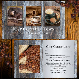Beste koffie ter wereld Uw foto's cadeaubon Kortingskaartje