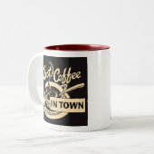 Beste koffie tweekleurige koffiemok (Voorkant links)