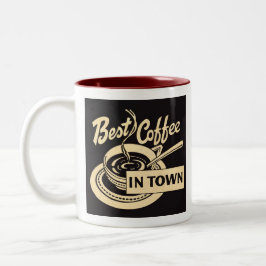 Beste koffie tweekleurige koffiemok