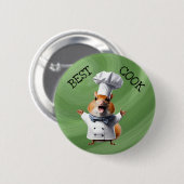 Beste kok chef koken ronde button 5,7 cm (Voorkant /achterkant)