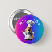 Beste kok chef koken ronde button 5,7 cm (Voorkant /achterkant)