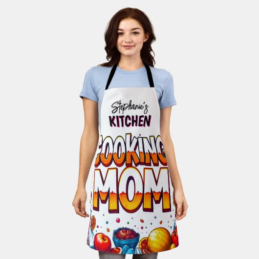 Beste Kok Ooit Moeders Keuken Schort (Gedragen)