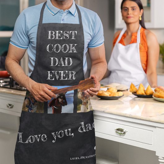 Beste kok vader ooit Vaderdag foto collage Schort