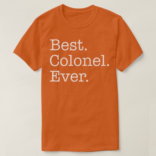 Beste kolonel Ever T-shirt (Design voorkant)