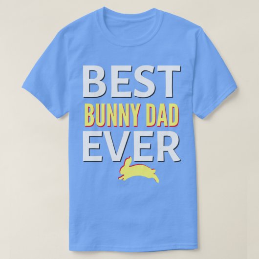 Beste konijn papa ooit1 t-shirt (Design voorkant)