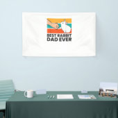 Beste konijnenkonijn vader ooit grappig konijn spandoek (Beurs)