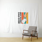 Beste konijnenkonijn vader ooit grappig konijn wandkleed (In Situ (horizontaal))