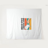 Beste konijnenkonijn vader ooit grappig konijn wandkleed (Voorkant (horizontaal))