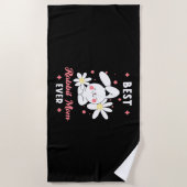 Beste konijnenmam ooit strandlaken (Voorkant)