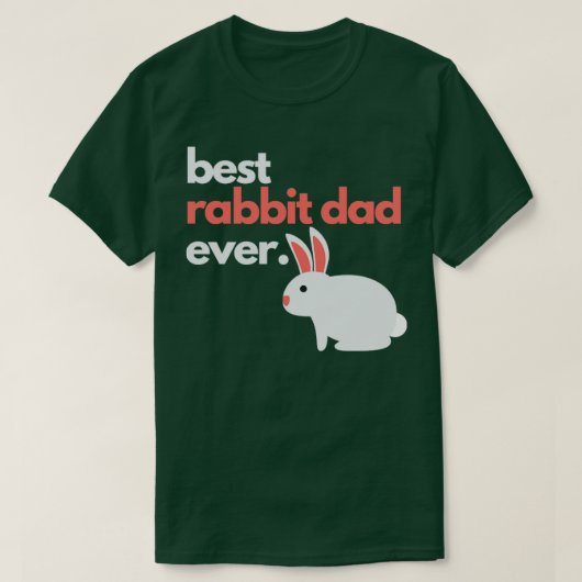 beste konijnenvader ooit1 t-shirt (Design voorkant)